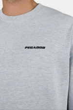 Rusk Logo Oversized Longsleeve Heather Grey Black-2