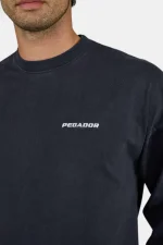 Rusk Logo Oversized Longsleeve Vintage Black White-2