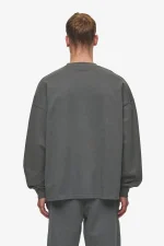 Rusk Logo Oversized Longsleeve Washed Anthracite-1