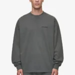 Rusk Logo Oversized Longsleeve Washed Anthracite