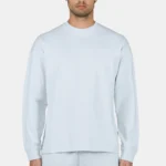Rusk Logo Oversized Longsleeve Washed Dream Blue White