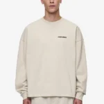 Rusk Logo Oversized Longsleeve Washed Light Beige