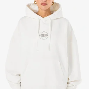 Rutty Super Oversized Hoodie Washed Warm White