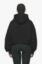 Salita Oversized Cropped Hoodie Black White Gum-1