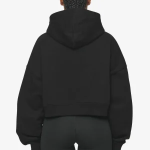 Salita Oversized Cropped Hoodie Black White Gum-1