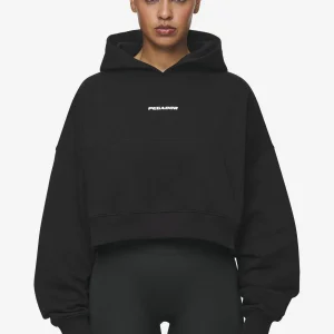 Salita Oversized Cropped Hoodie Black White Gum.