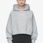 Salita Oversized Cropped Hoodie Washed Sky Grey White Gum