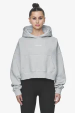 Salita Oversized Cropped Hoodie Washed Sky Grey White Gum