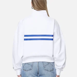 Sarina Oversized Halfzip Sweater White-1