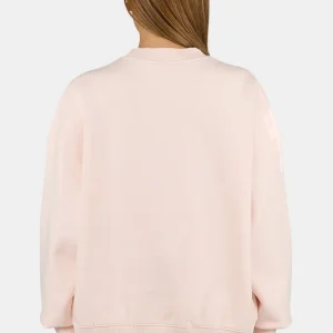 Sela Oversized Sweater Washed Dusty Rose White-1
