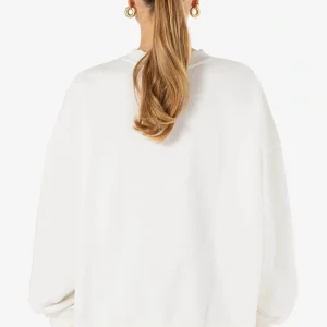 Sela Oversized Sweater Washed Warm White Gum-1