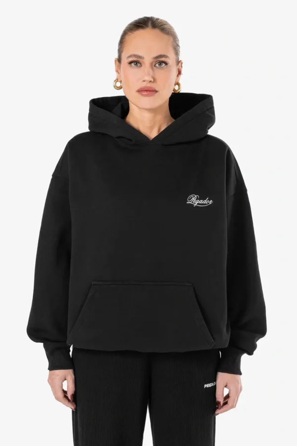 Serena Oversized Hoodie Washed Black