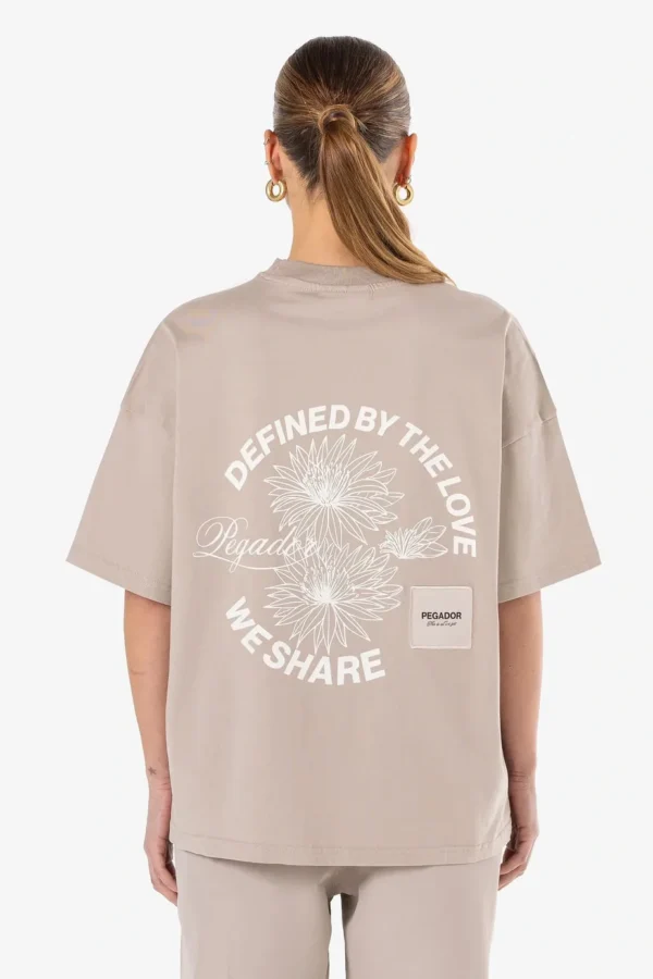 Serena Oversized Tee Washed Dark Stone-1