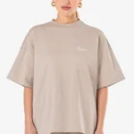 Serena Oversized Tee Washed Dark Stone