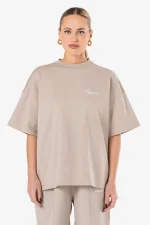 Serena Oversized Tee Washed Dark Stone