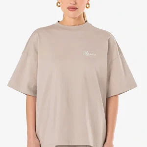 Serena Oversized Tee Washed Dark Stone