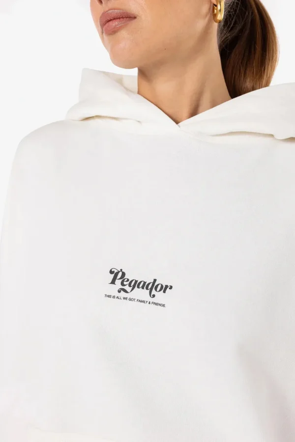 Sienna Oversized Hoodie Washed Warm White-2