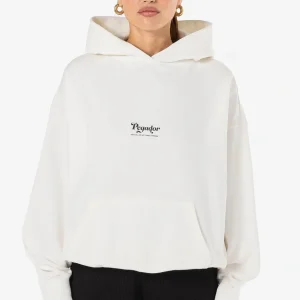 Sienna Oversized Hoodie Washed Warm White