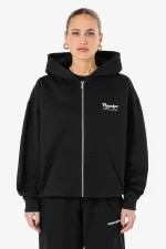 Sienna Oversized Sweat Jacket Washed Black