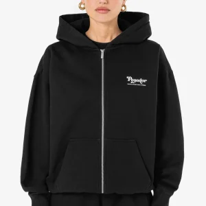 Sienna Oversized Sweat Jacket Washed Black