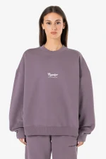 Sienna Oversized Sweater Washed Dusty Grape-2