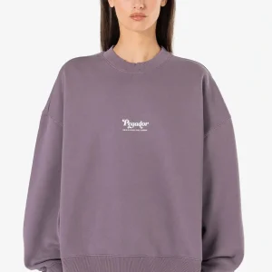 Sienna Oversized Sweater Washed Dusty Grape-2