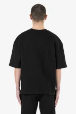 Signar Oversized Rib Tee Washed Black White-1