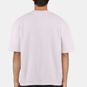 Signar Oversized Rib Tee Washed Lilac Unbleached-1