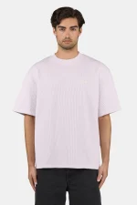 Signar Oversized Rib Tee Washed Lilac Unbleached
