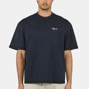 Signar Oversized Tee Vintage Black Unbleached