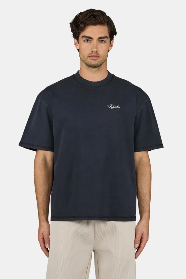 Signar Oversized Tee Vintage Black Unbleached