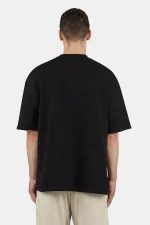 Signar Oversized Waffle Tee Washed Black Unbleached-1