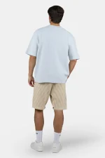 Signar Oversized Waffle Tee Washed Dream Blue White-2