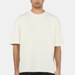 Signar Oversized Waffle Tee Washed Unbleached Light Beige