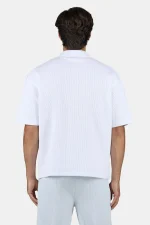 Signar Rib Polo Tee White Unbleached-1
