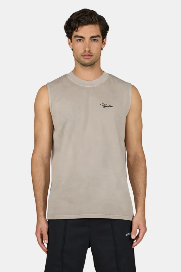Signar Sleeveless Tee Vintage Rock Grey Black