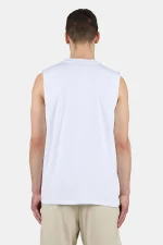 Signar Sleeveless Tee White Unbleached-1