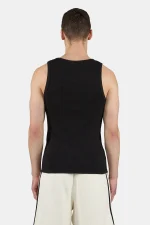 Signar Waffle Undershirt Washed Black Unbleached-1