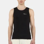 Signar Waffle Undershirt Washed Black Unbleached