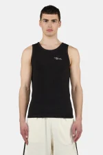 Signar Waffle Undershirt Washed Black Unbleached