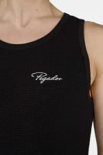 Signar Waffle Undershirt Washed Black Unbleached-2