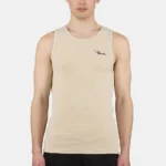 Signar Waffle Undershirt Washed Light Beige Black