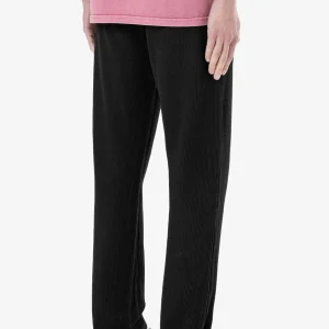 Signar Wide Rib Pants Washed Black White-1