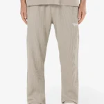 Signar Wide Rib Pants Washed Dark Stone White