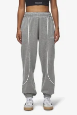 Silvi High Waisted Sweat Pants Deep Grey Melange