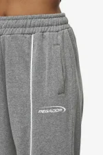 Silvi High Waisted Sweat Pants Deep Grey Melange-2