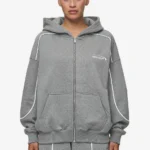Silvi Oversized Sweat Jacket Deep Grey Melange