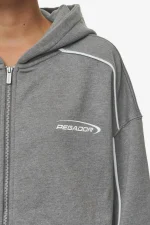 Silvi Oversized Sweat Jacket Deep Grey Melange-2