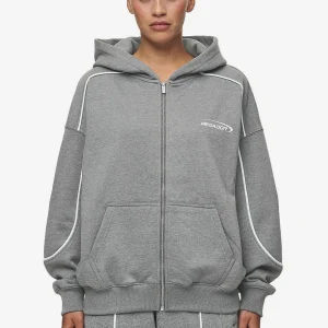 Silvi Oversized Sweat Jacket Deep Grey Melange