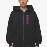 Skyla Oversized Sweat Jacket Heavy Washed Black